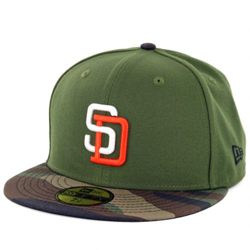59Fifty San Diego Padres Verde / Camo Logo Bco/Nj
