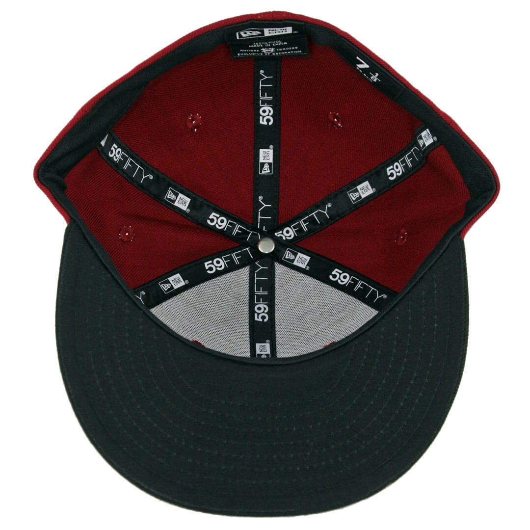 59Fifty Toros de Tijuana Guinda/Negro Logo Negro