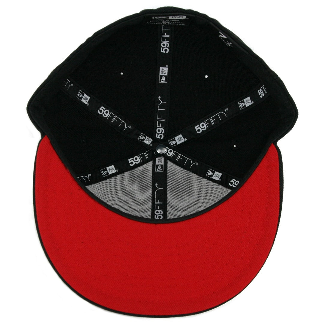59Fifty Toros de Tijuana Negra Total Logo "TOROS" Rojo