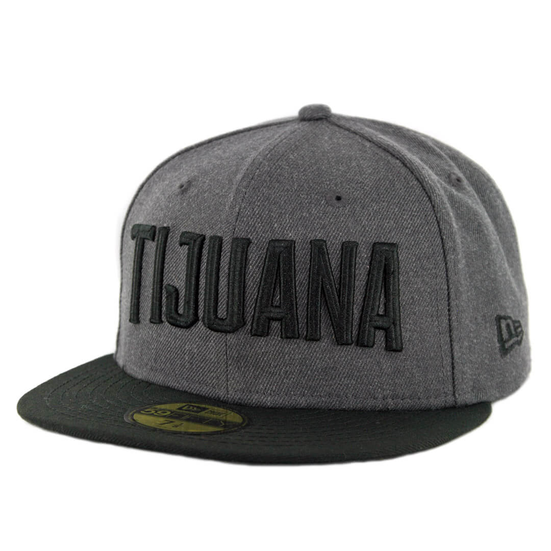 59Fifty Toros de Tijuana Gris/Negro Logo "TIJUANA" Negro