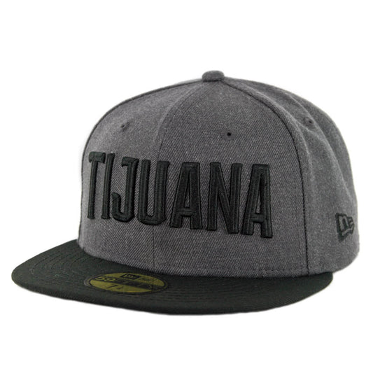 59Fifty Toros de Tijuana Gris/Negro Logo "TIJUANA" Negro
