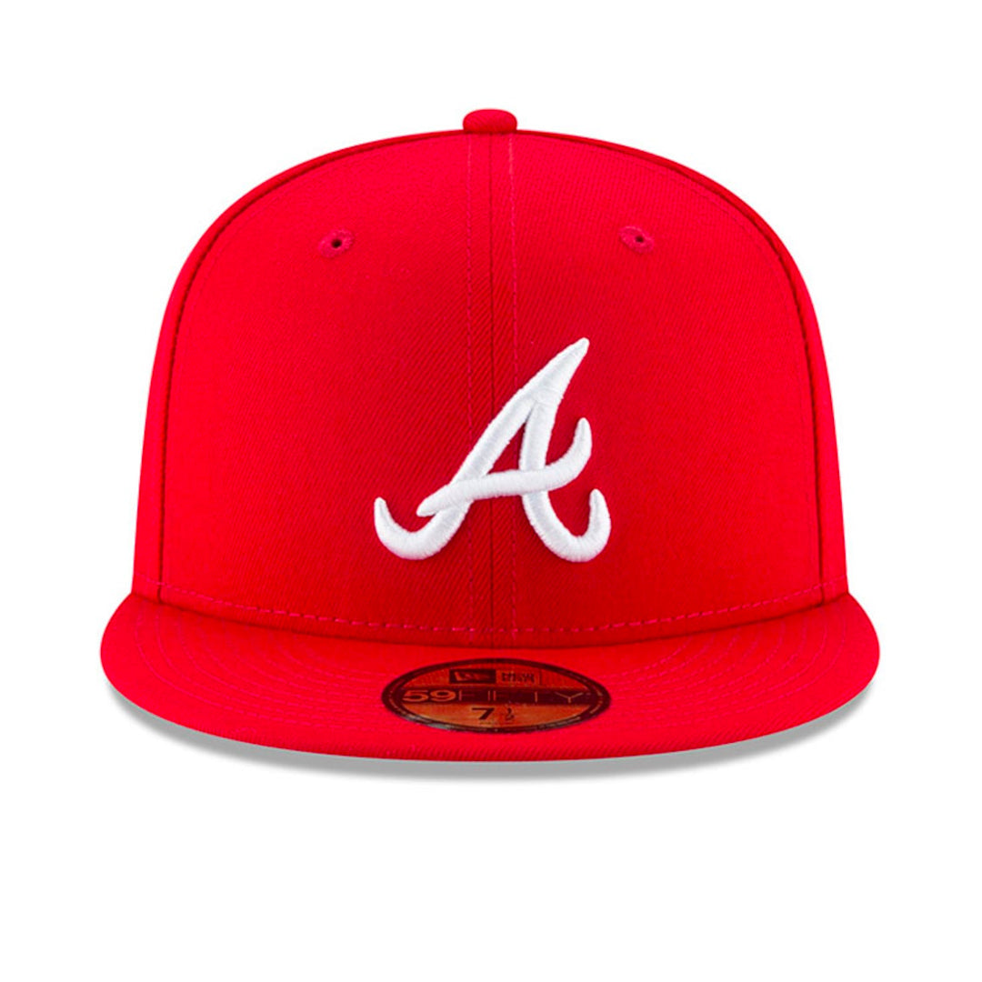 59Fifty Atlanta Braves Rojo Total Logo Blanco