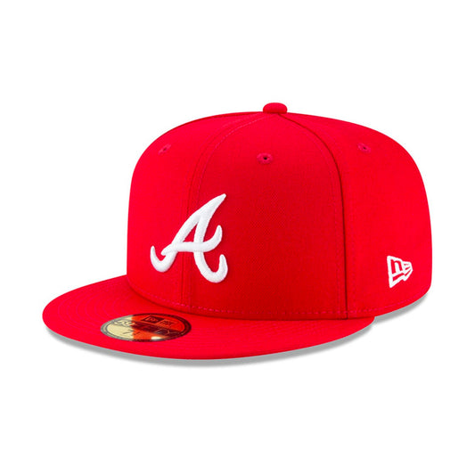 59Fifty Atlanta Braves Rojo Total Logo Blanco