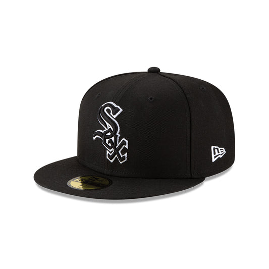 59Fifty Chicago White Sox Negra Logo Negro/Blanco