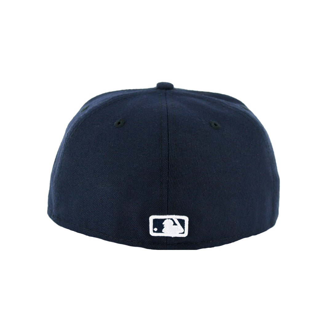 59Fifty Detroit Tigers Azul Marino Logo Blanco