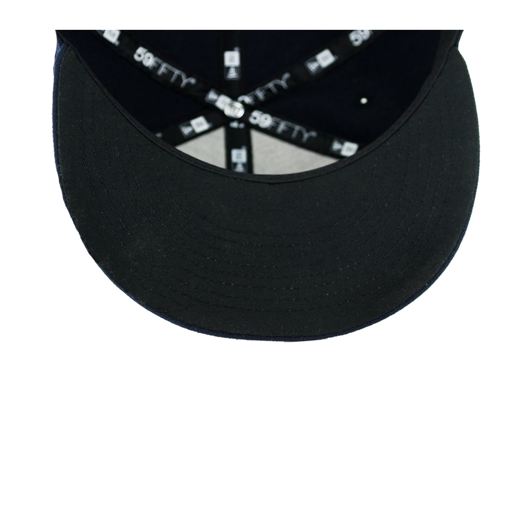 59Fifty Detroit Tigers Azul Marino Logo Blanco