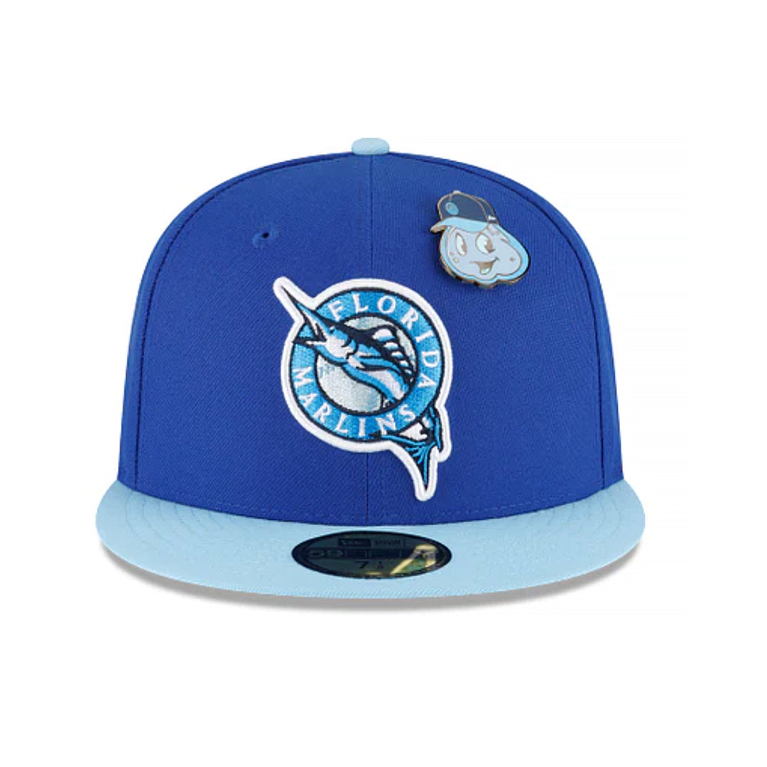59Fifty Miami Marlins Azul Rey/ Azul Cielo total Logo Marlin