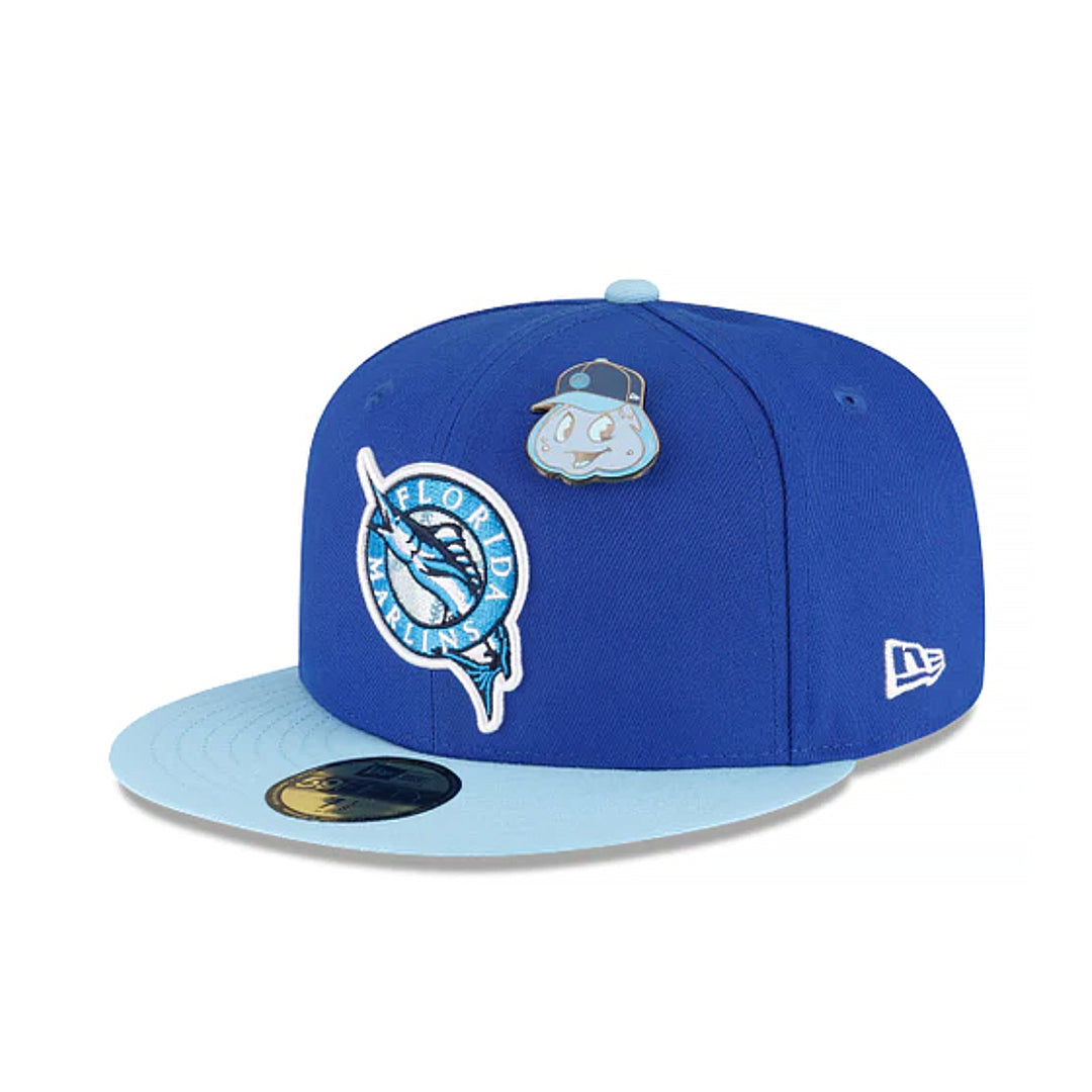 59Fifty Miami Marlins Azul Rey/ Azul Cielo total Logo Marlin