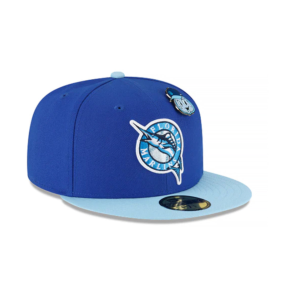 59Fifty Miami Marlins Azul Rey/ Azul Cielo total Logo Marlin