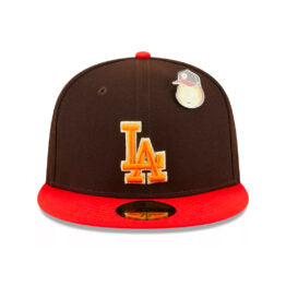 59Fifty Los Angeles Dodgers Cafe / Rojo "The Elements"