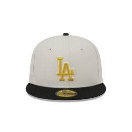 59Fifty Los Angeles Dodgers Hueso / Negro "50 Anniversary"
