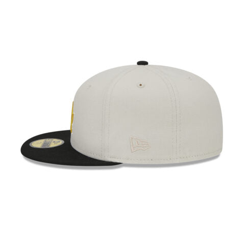 59Fifty Los Angeles Dodgers Hueso / Negro "50 Anniversary"