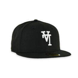 59Fifty Los Angeles Dodgers Negro Logo Blanco Volteado