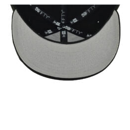 59Fifty Los Angeles Dodgers Negro Logo Blanco Volteado