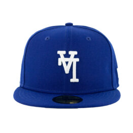 59Fifty Los Angeles Dodgers Azul Rey Logo Blanco Inverso