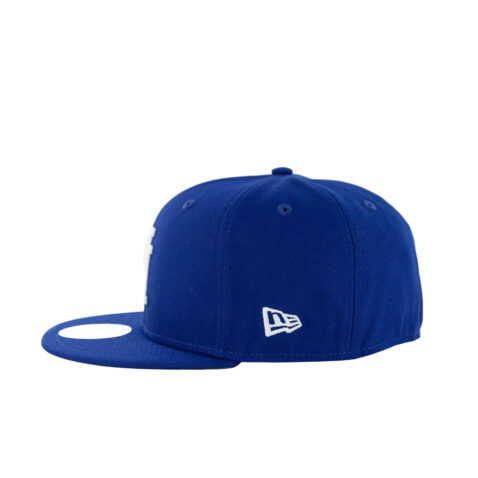 59Fifty Los Angeles Dodgers Azul Rey Logo Blanco Inverso