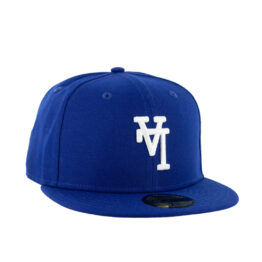 59Fifty Los Angeles Dodgers Azul Rey Logo Blanco Inverso