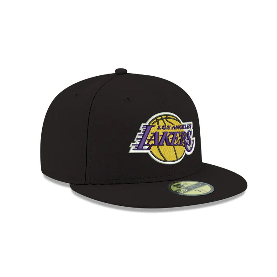 59Fifty Los Angeles Lakers Negra total Logo Morado/Amarillo