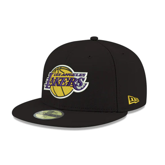 59Fifty Los Angeles Lakers Negra total Logo Morado/Amarillo