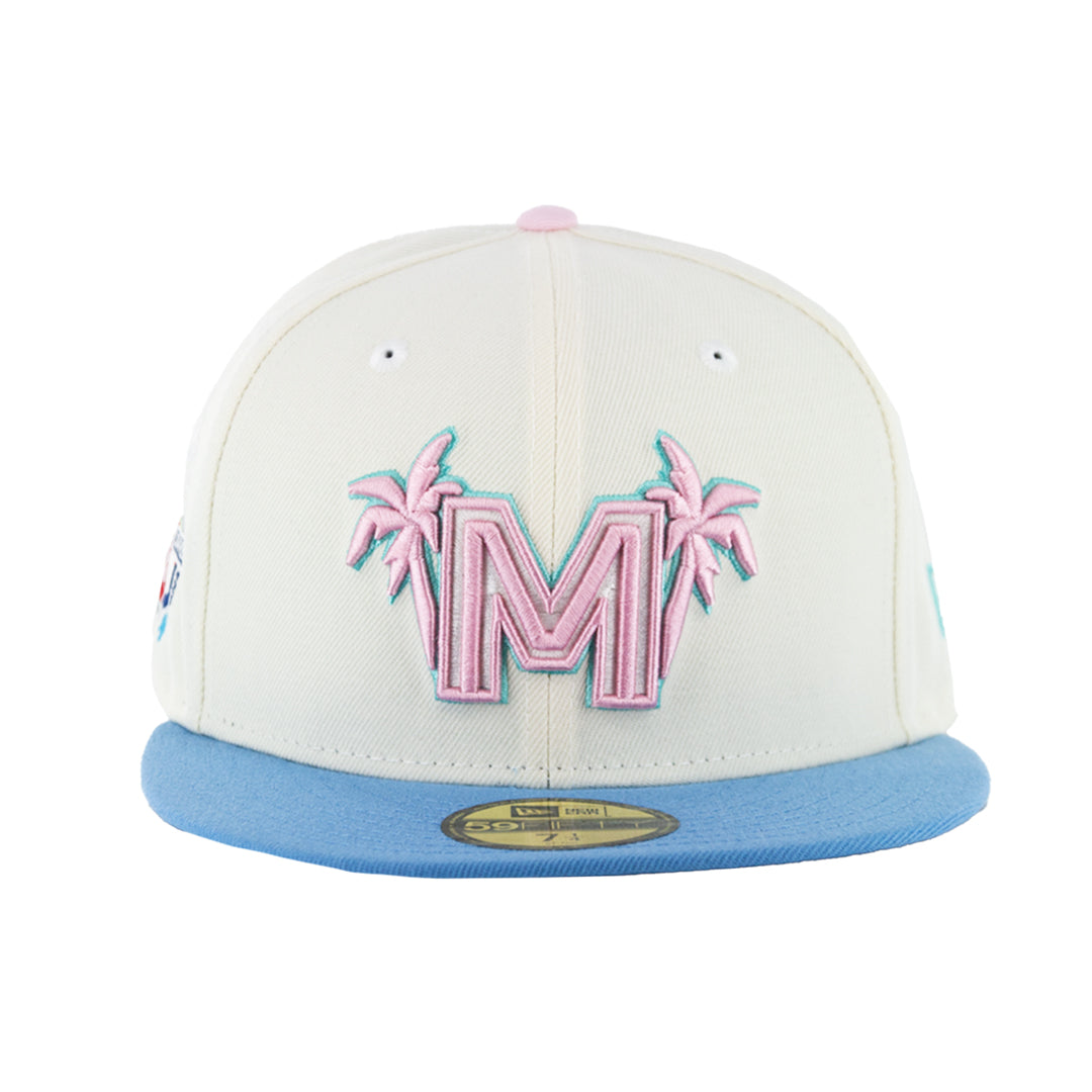 59Fifty WBC Mexico Crema/Azul Cielo M Rosa Palmeras