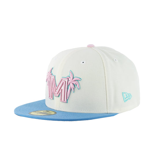 59Fifty WBC Mexico Crema/Azul Cielo M Rosa Palmeras