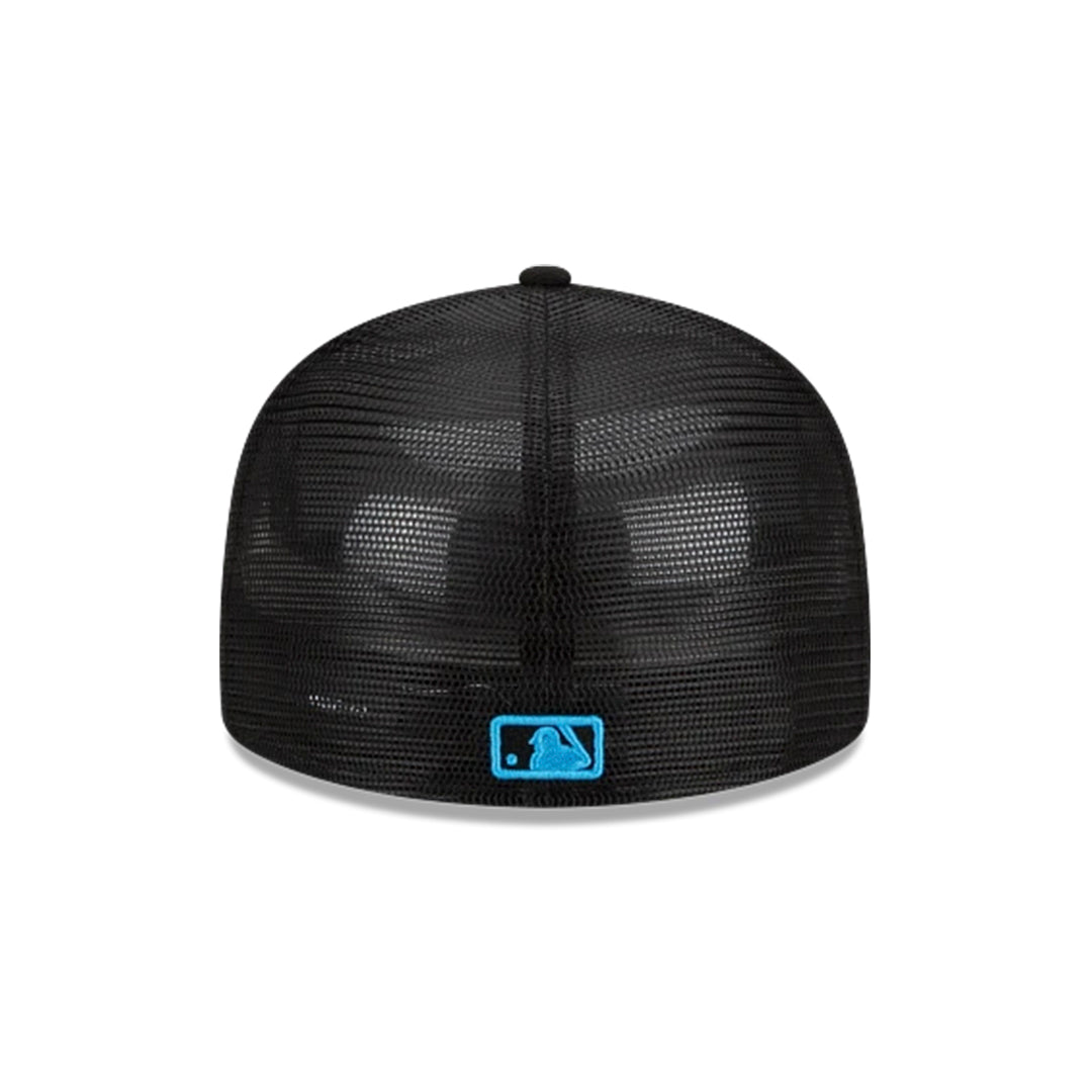 59Fifty Miami Marlins Negra total Logo Azul aqua