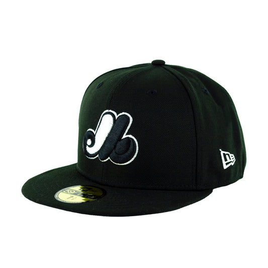 59Fifty Montreal Expos Negra total Logo Blanco
