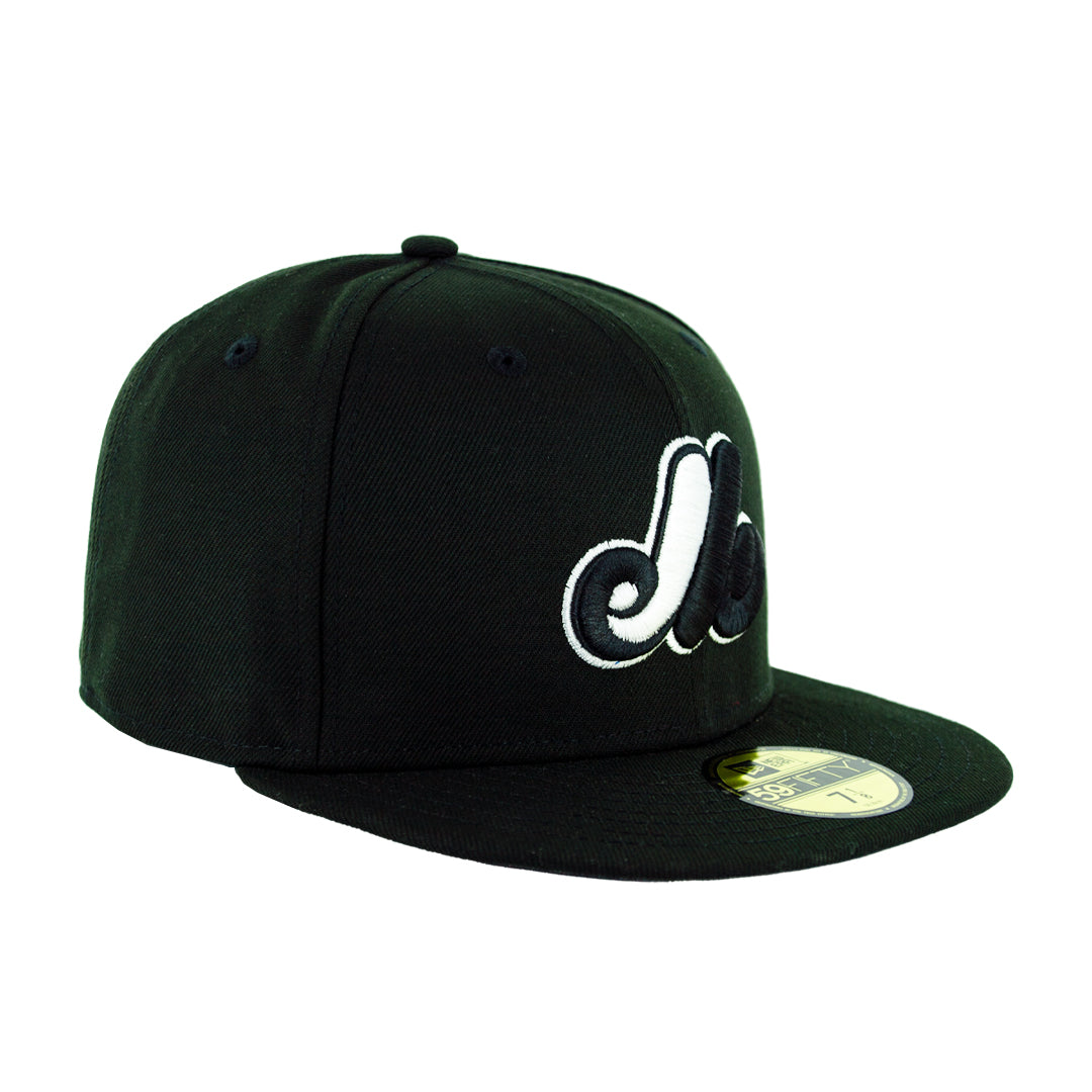 59Fifty Montreal Expos Negra total Logo Blanco