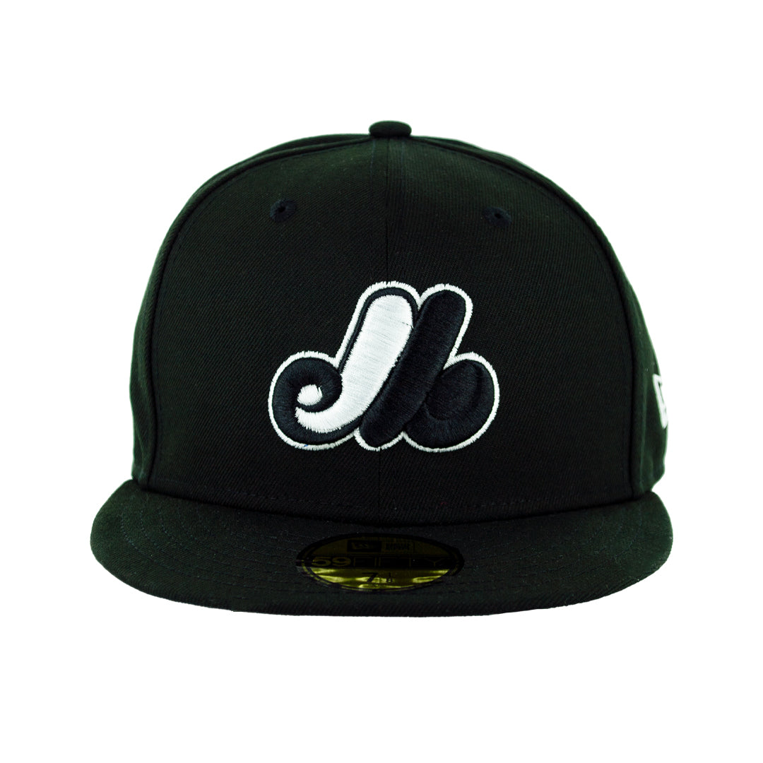 59Fifty Montreal Expos Negra total Logo Blanco