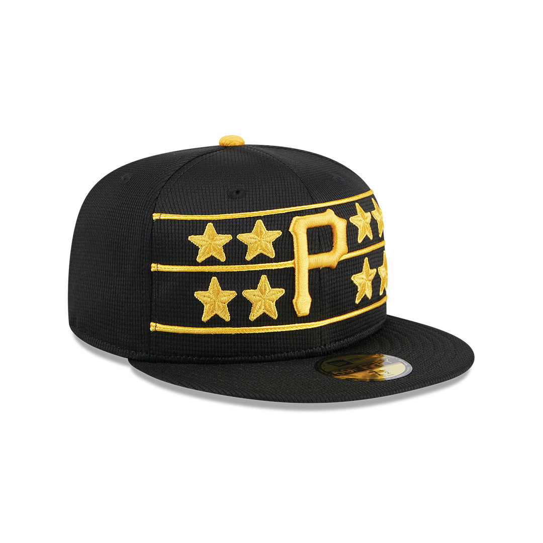 59Fifty Pittsburgh Pirates Negra Logo Amarillo Estrellas "Batting Practice"