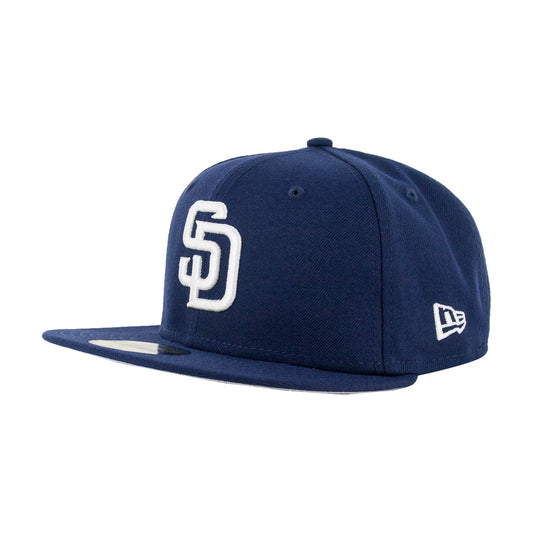 59Fifty San Diego Padres Azul Marino Logo Blanco