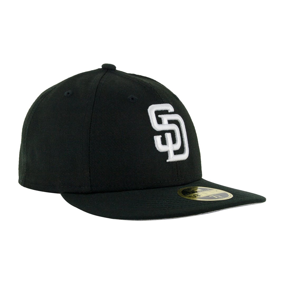 59Fifty Low Profile San Diego Padres Negra Total Logo Blanco