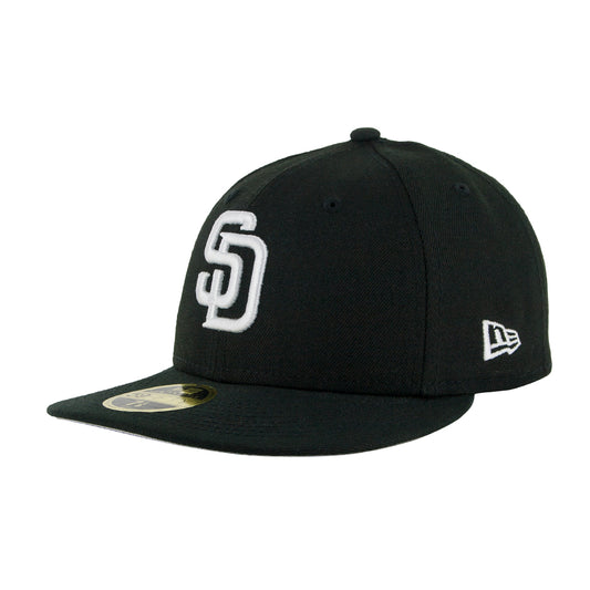 59Fifty Low Profile San Diego Padres Negra Total Logo Blanco