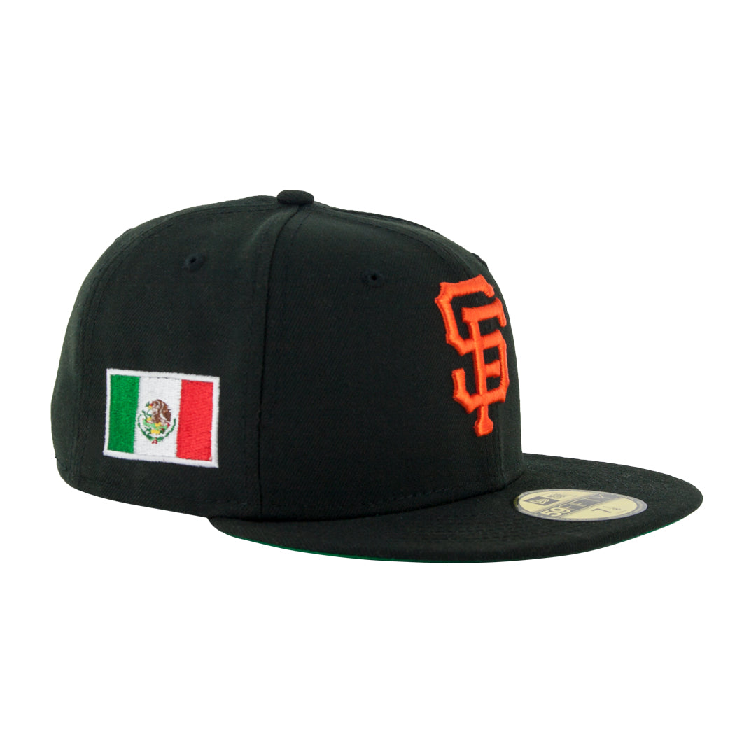 59Fifty San Francisco Giants Negra Logo Naranja Bandera Mexico