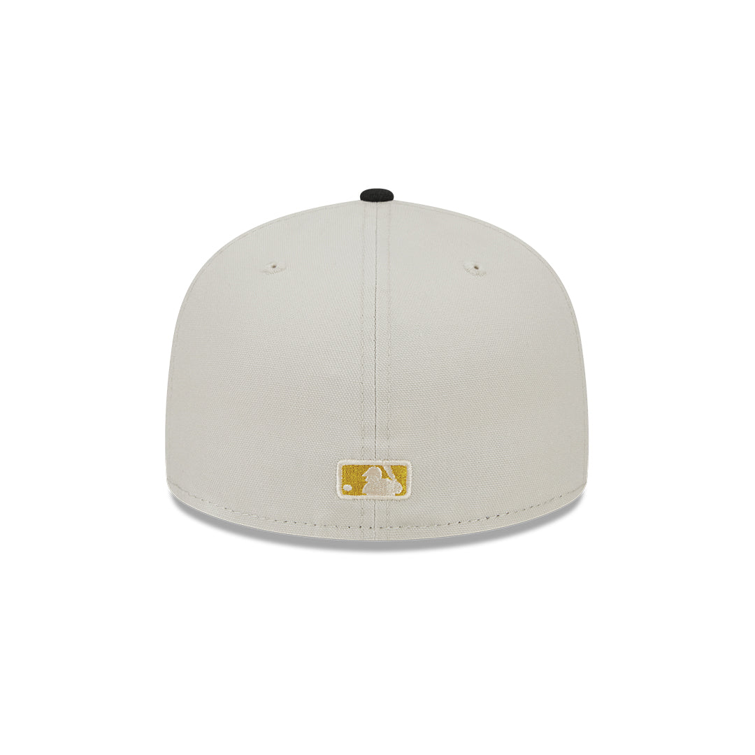59Fifty San Francisco Giants Hueso / Negro Logo Dorado Cooperstown