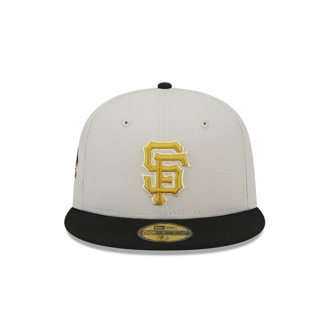 59Fifty San Francisco Giants Hueso / Negro Logo Dorado Cooperstown