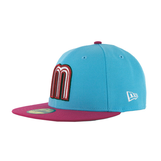 59Fifty WBC Mexico Azul / Rosa Logo M Tricolor