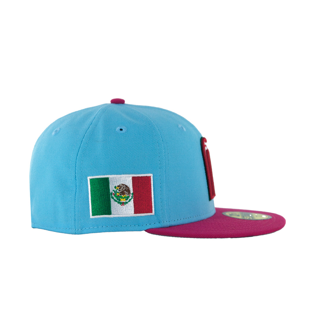 59Fifty WBC Mexico Azul / Rosa Logo M Tricolor