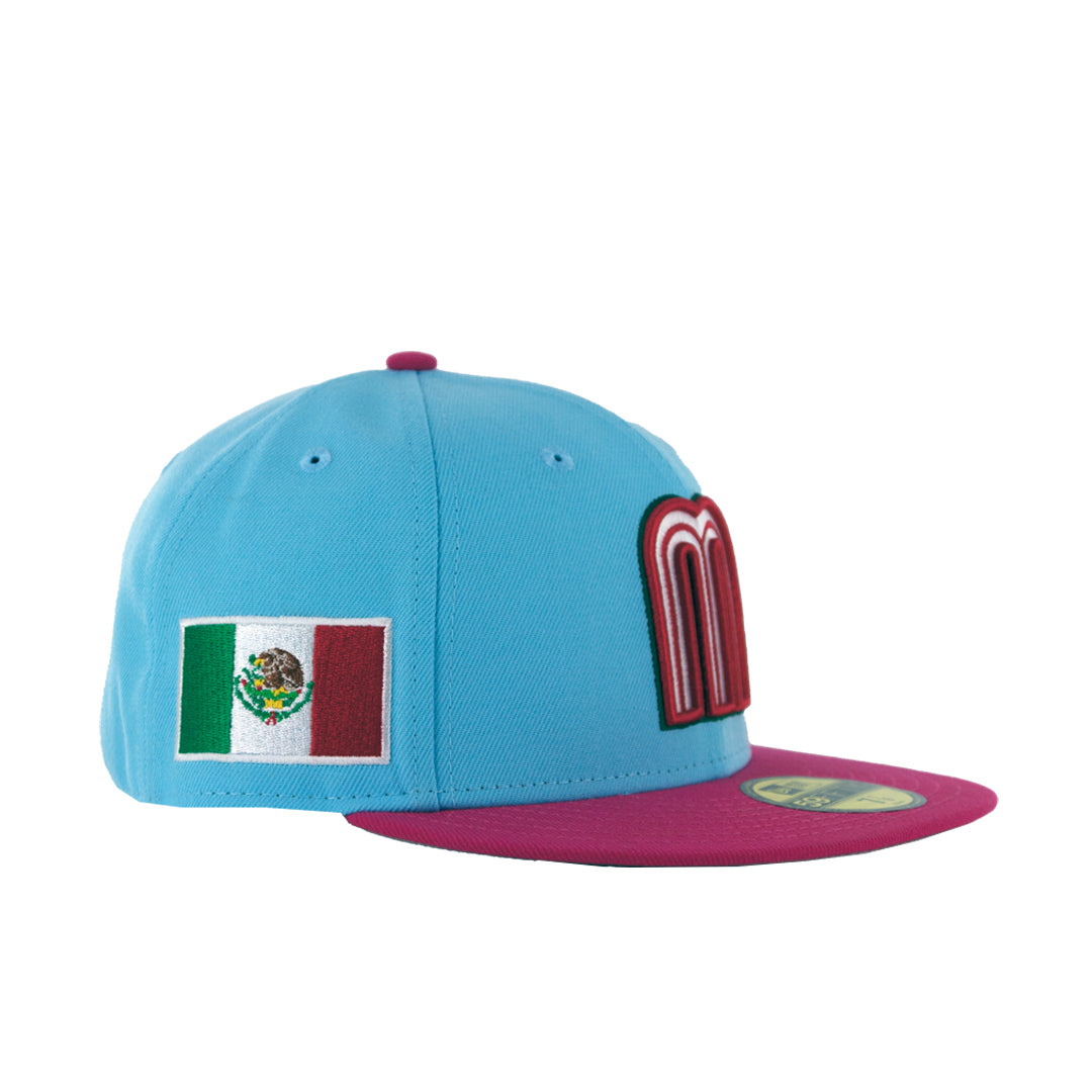 59Fifty WBC Mexico Azul / Rosa Logo M Tricolor