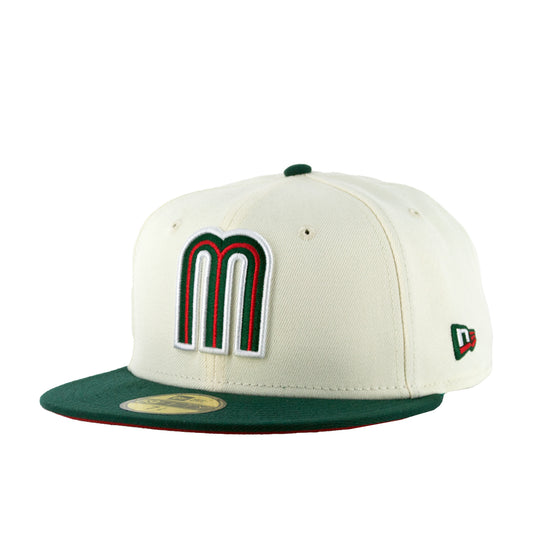 59Fifty WBC Mexico Crema/Verde Logo M Tricolor