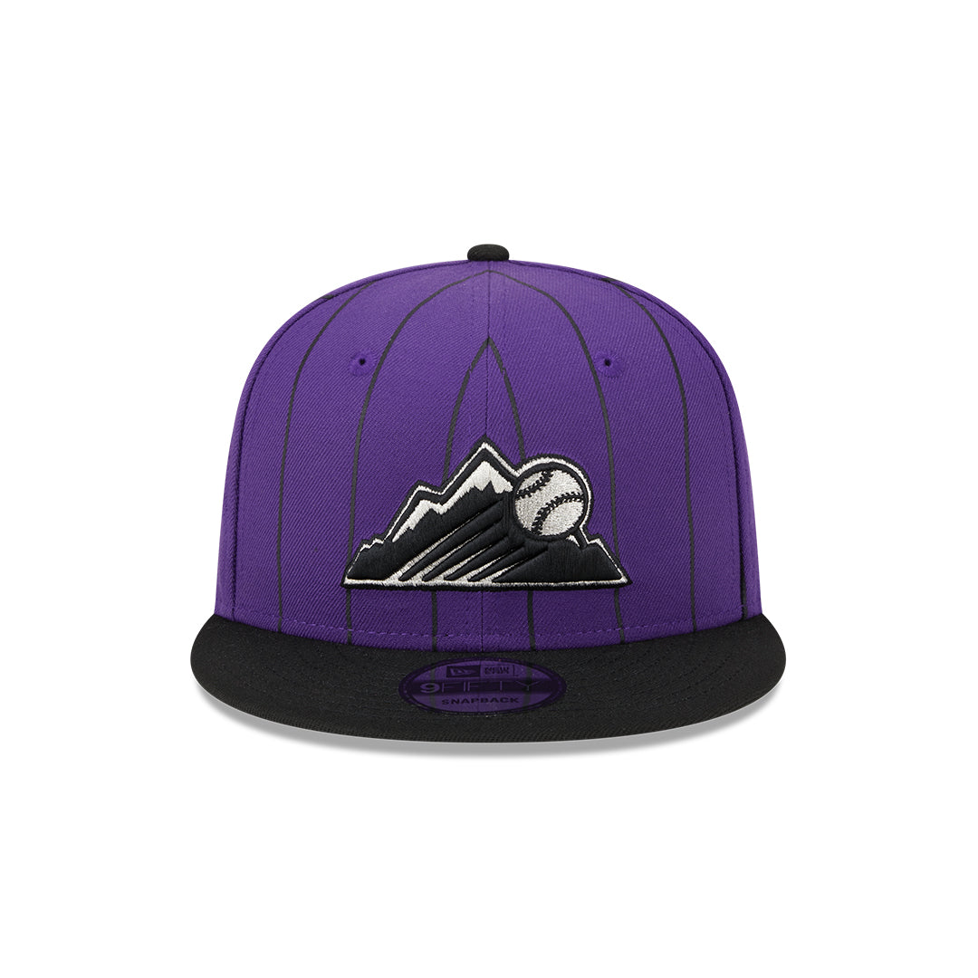 9Fifty Colorado Rockies Morada Rayada/Negro Retro