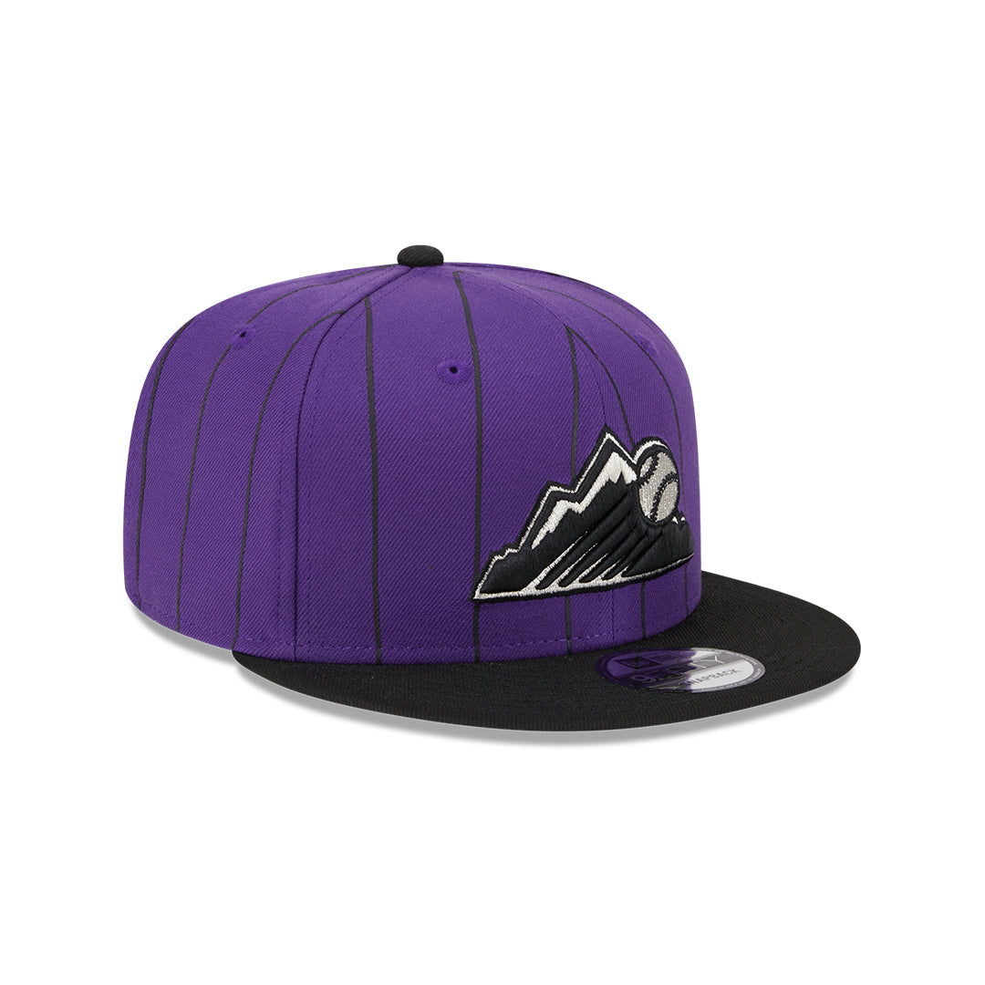 9Fifty Colorado Rockies Morada Rayada/Negro Retro
