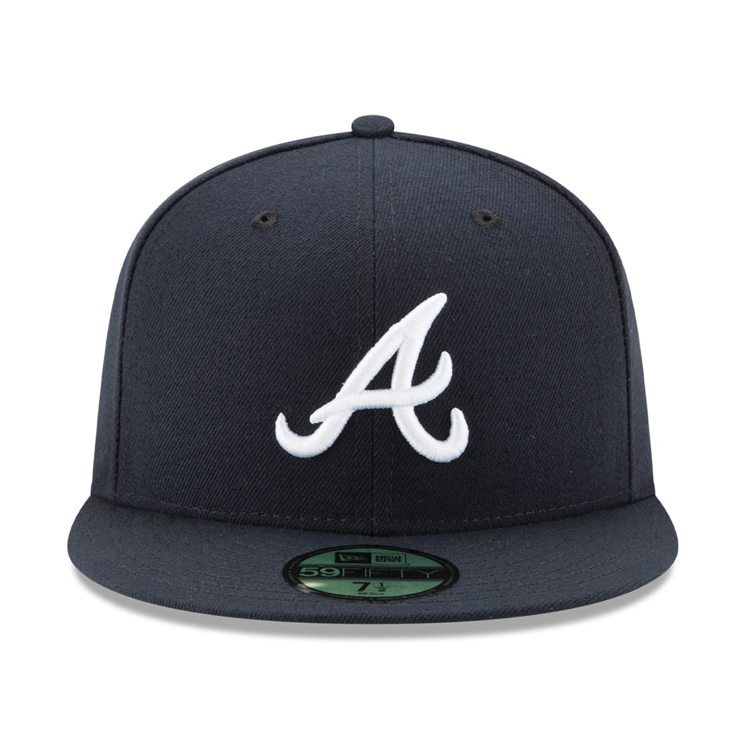 59Fifty Atlanta Braves Azul Marino Logo Blanco