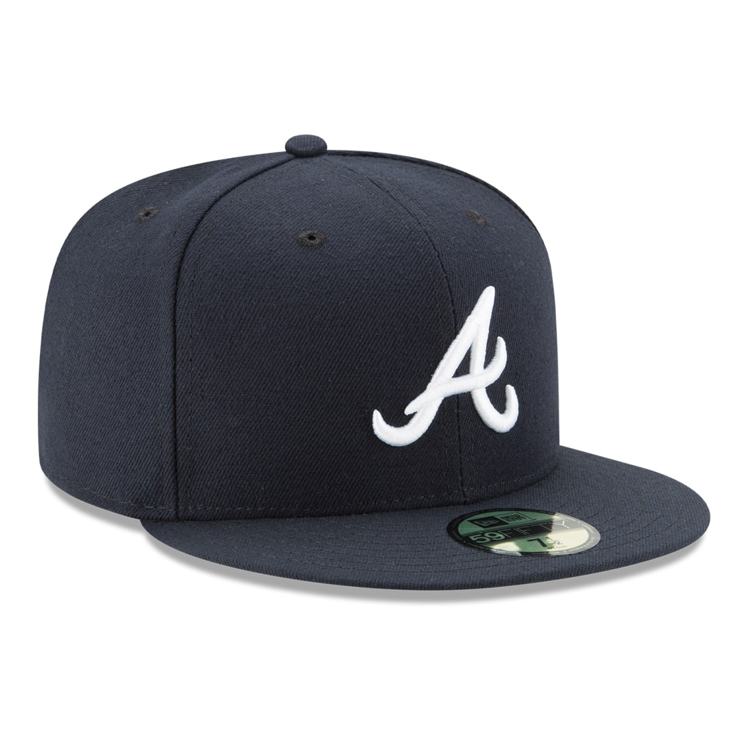 59Fifty Atlanta Braves Azul Marino Logo Blanco