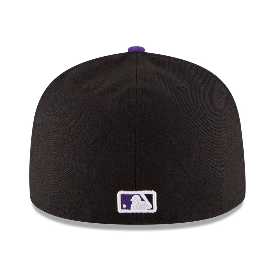 59Fifty Colorado Rockies Negra Logo Morado/Dorado