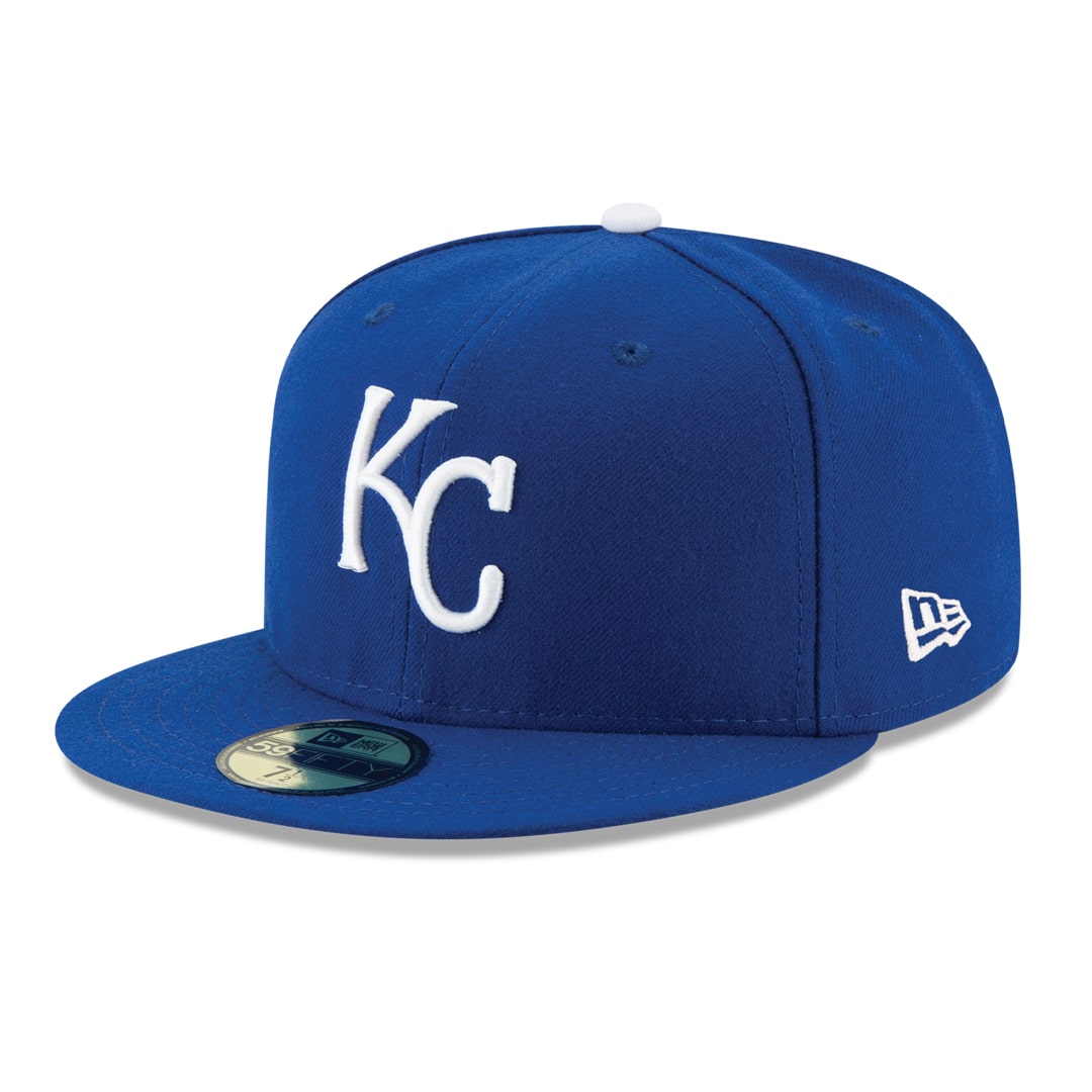 59Fifty Kansas City Royals Azul Rey Logo Blanco
