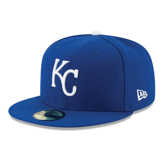 59Fifty Kansas City Royals Azul Rey Logo Blanco