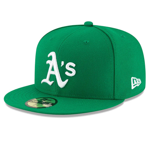 59Fifty Oakland Athletics Verde Logo Blanco