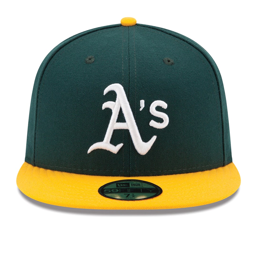 59Fifty Oakland Athletics Verde/Amarillo Logo Blanco