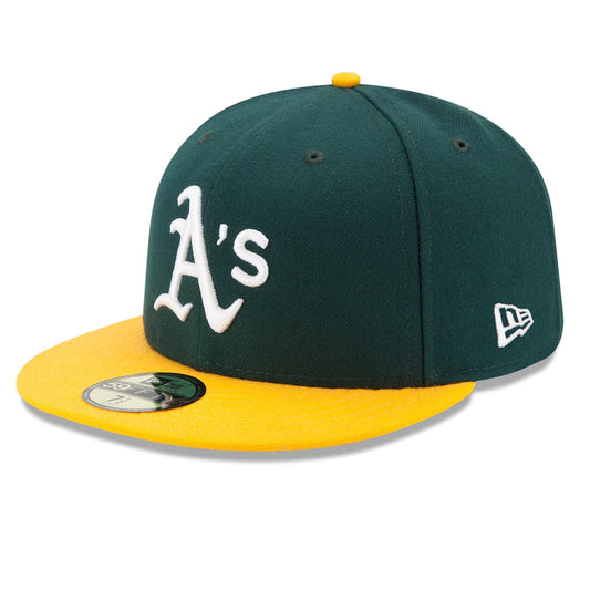 59Fifty Oakland Athletics Verde/Amarillo Logo Blanco